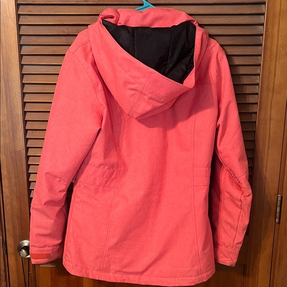Pulse Women's Bright Coral Ski Jacket - Picture 3 of 3